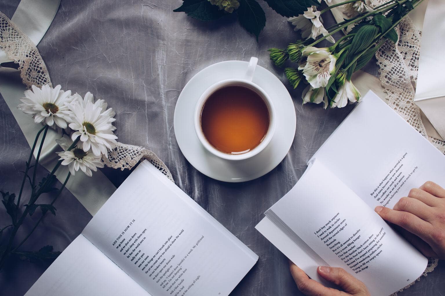 Books and tea