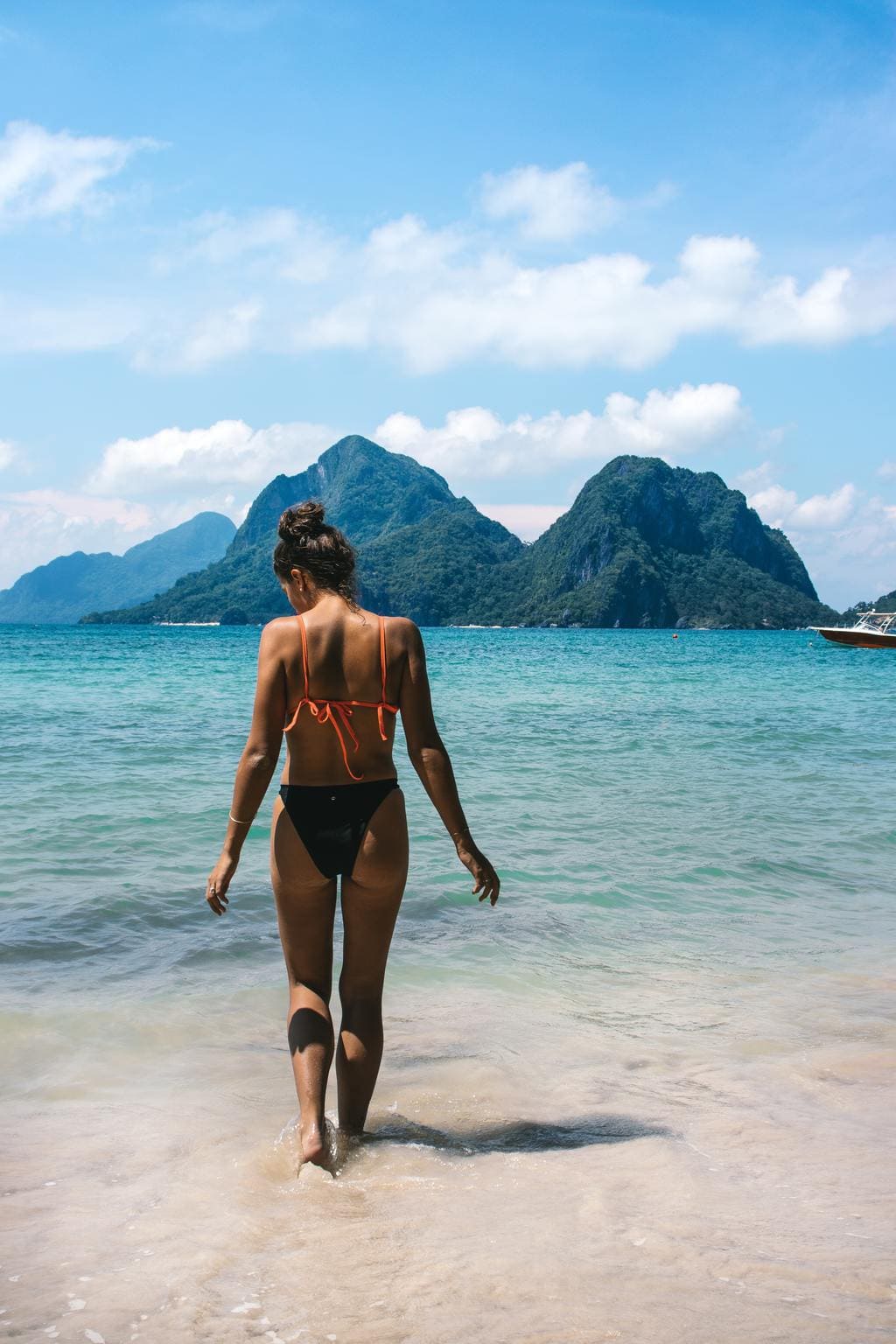 Woman in a bathing suit