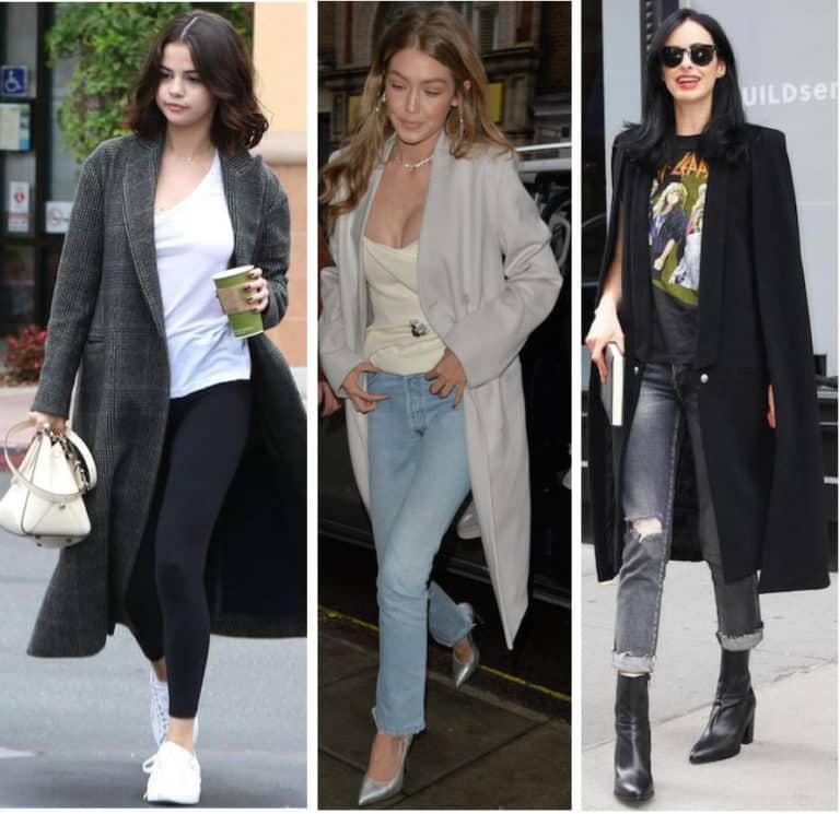 3 Long Coat Outfits Inspired by Celebs