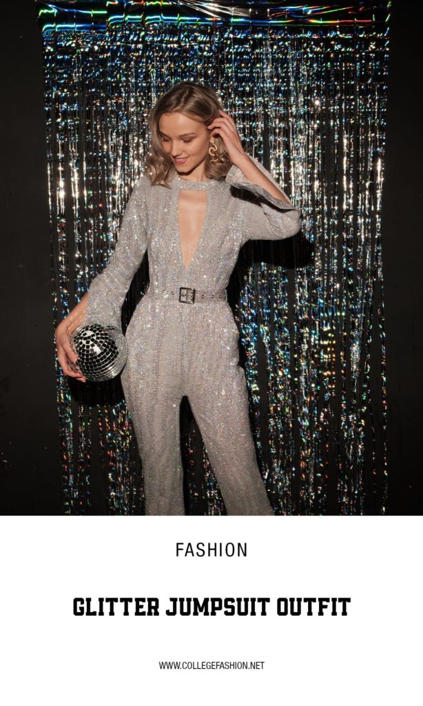 glitter jumpsuit outfit cover