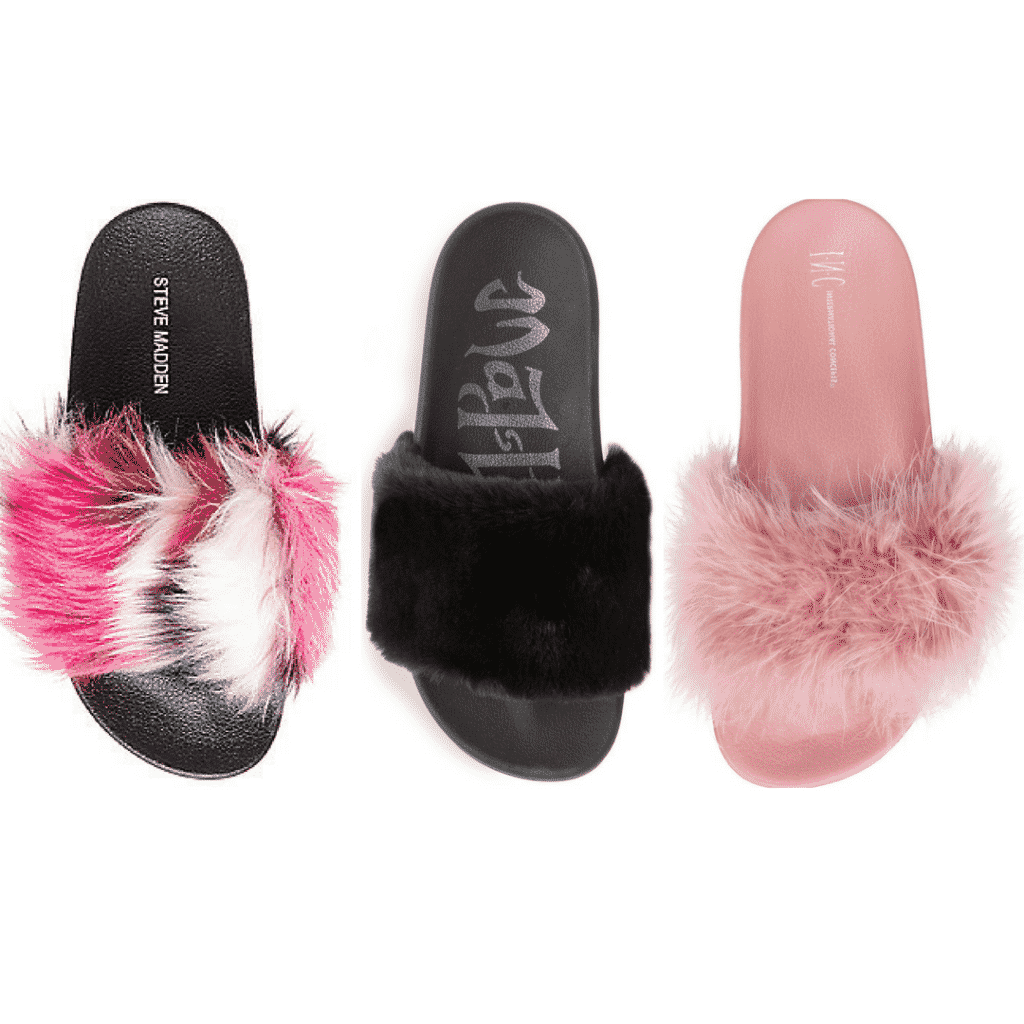 puffy fur slides