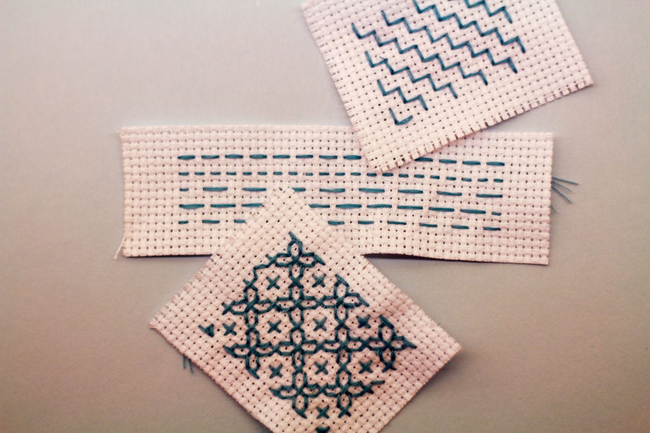 Sashiko embroidery tutorial finished product