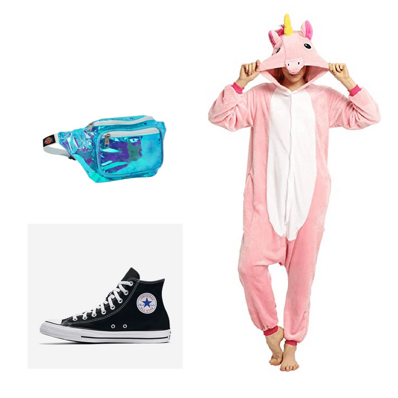 Funny frat party outfit idea - unicorn onesie