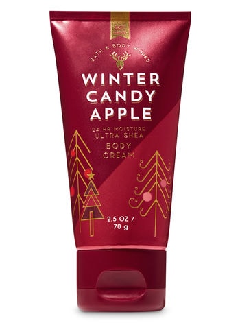(In Fall/Early Winter) Winter Candy Apple Travel Size Body Cream | bath body works