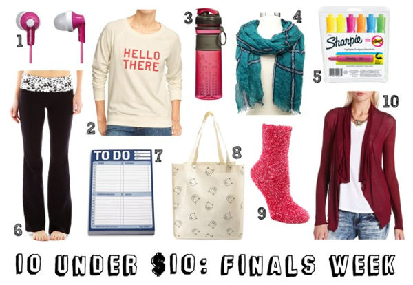 10 Under $10: Finals Week