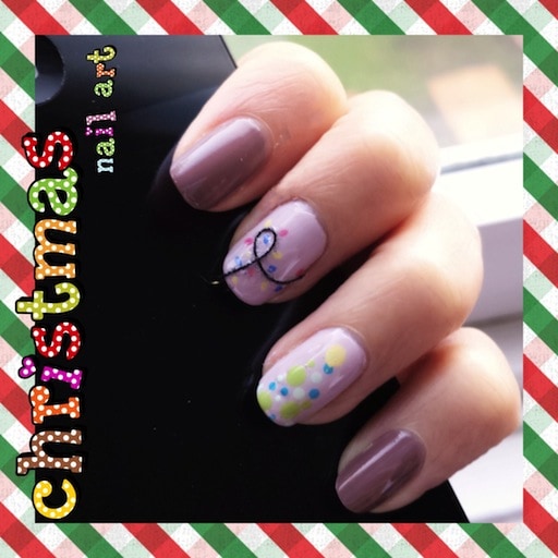 christmas light nail art