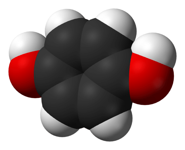 Hydroquinone Spacefill Model