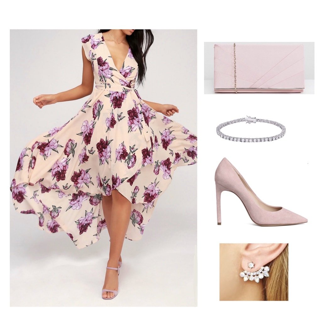 floral wedding guest outfits