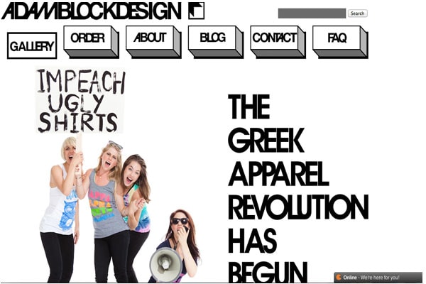 Adam Block Design Homepage