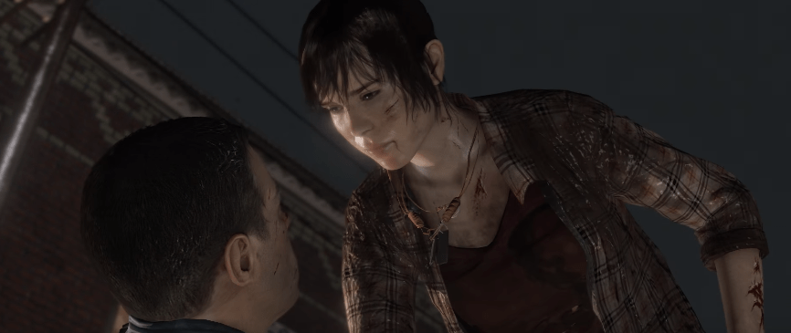 screenshot of adult jodie from beyond two souls video game