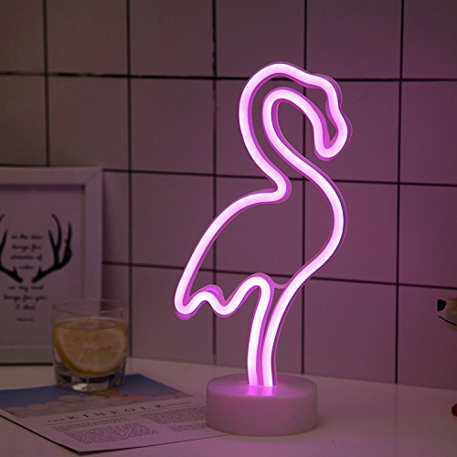 Amazon pink neon flamingo.