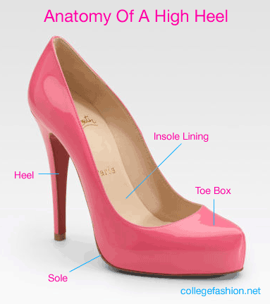 Anatomy of a high heel