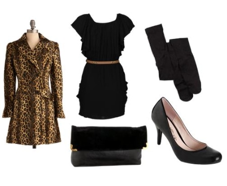 Animal Print Coat Outfit
