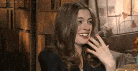 Anne Hathaway Laughing