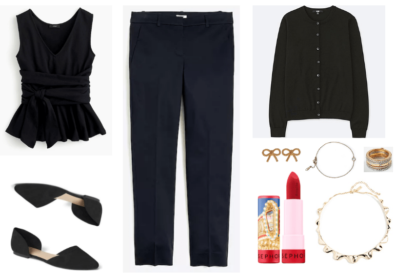 requested: all-black work outfits