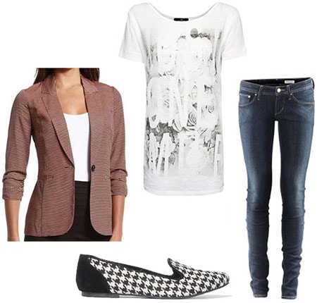 Back to school outfit 1: Fresh take on a boyfriend blazer