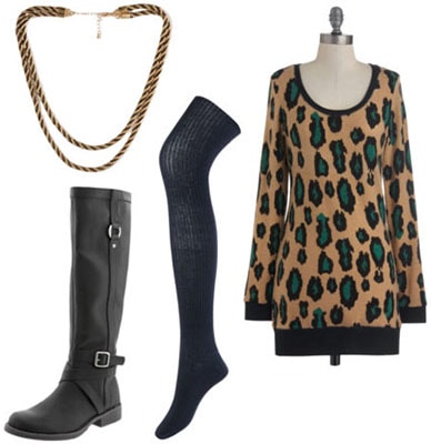 Back to school outfit 4: Oversized sweater dress