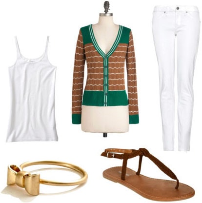 Back to school outfit 5: Printed cardigan