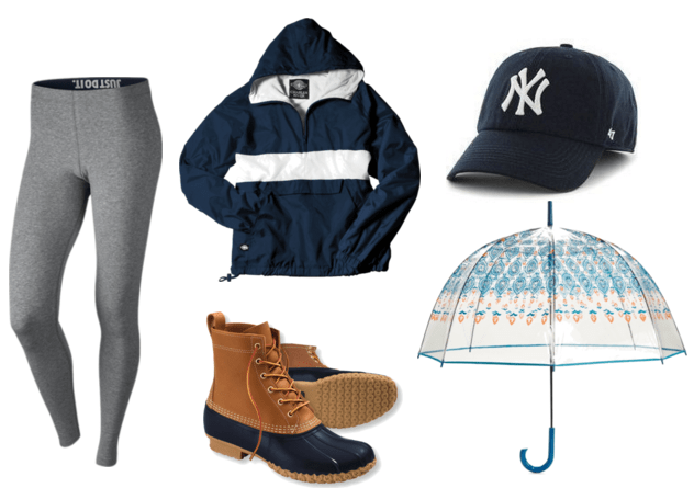 Bean Boot Rainy Day Outfit