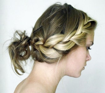 What an Amazing Messy French Braided Bun!