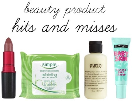 Beauty product hits and misses