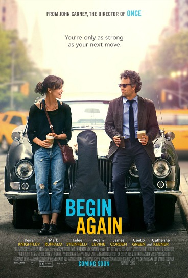 Begin again movie poster