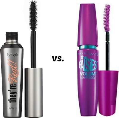 Benefit they’re real! mascara vs. maybelline the falsies mascara