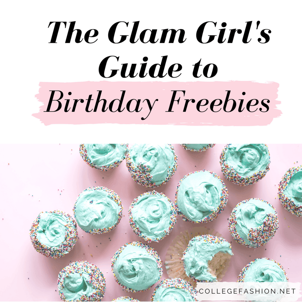 The glam girl's guide to the best birthday freebies - picture of blue cupcakes on a pink background