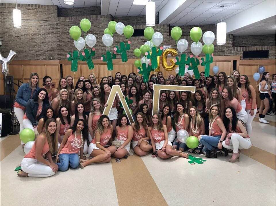 Delta Gamma bid day Spring 2018