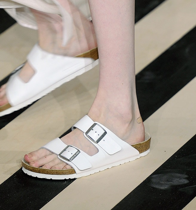 White Arizona Birkenstocks
