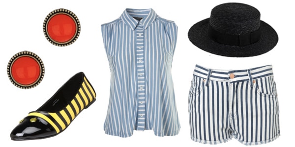 Outfit inspired by 'Delightful, Stripe & Dot' Choi Joon Young by Zo Sun Hi for Singles Korea