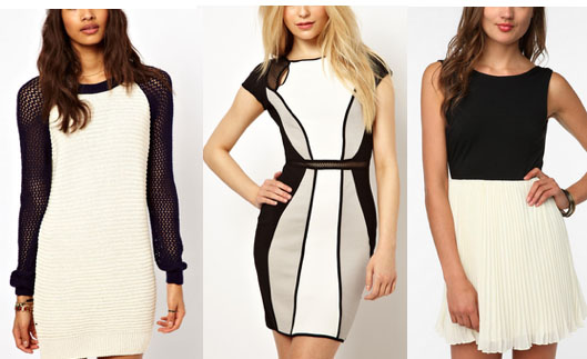 Black and white dresses