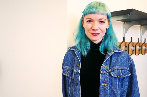 Blue hair at macalester college