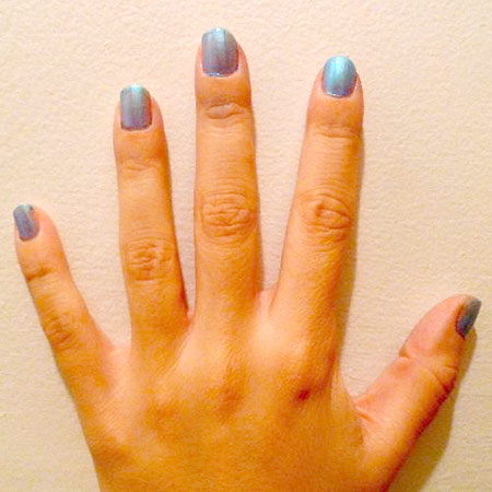 Blue nails