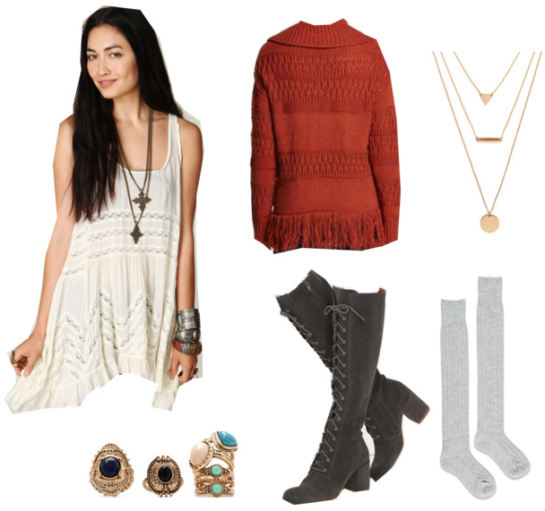 boho winter outfits