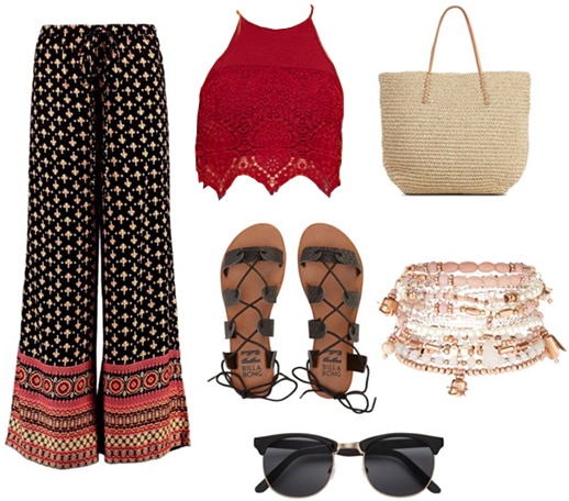Boho trousers outfit