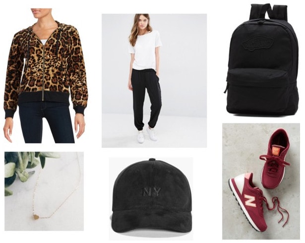 bold print leopard top class