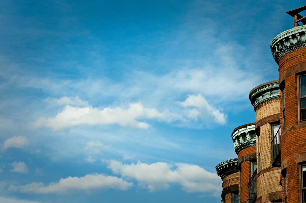 Apartment buildings in Boston