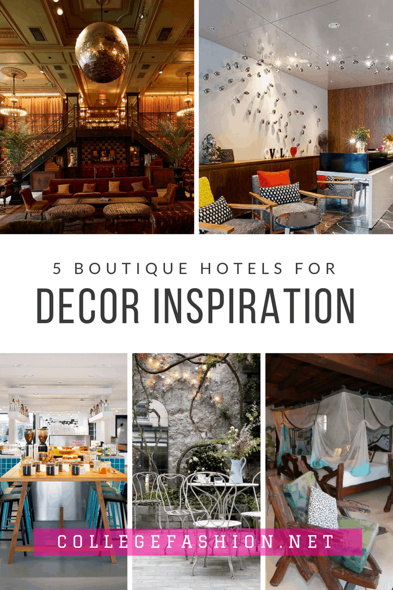 5 Boutique Hotels for Major Decor Inspo