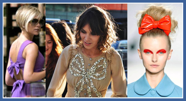 celebrities in bows