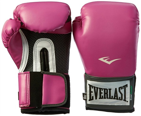 Pink boxing gloves