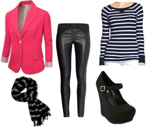 Bright blazer outfit
