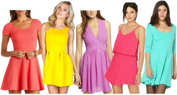 Bright dresses under $50