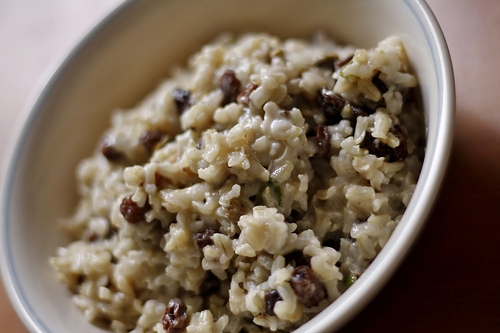 Brown and wild rice