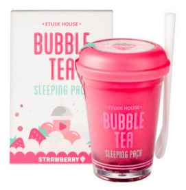 Photo including a bubble tea sleeping mask.