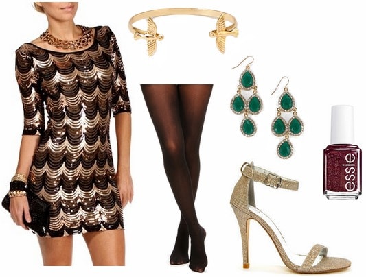 Budget friendly holiday party outfit