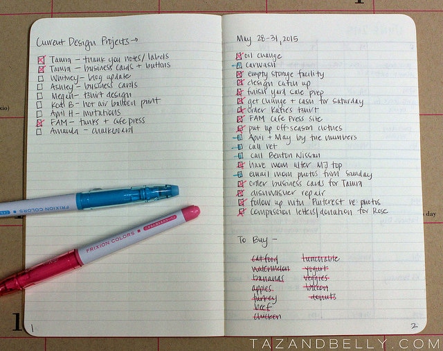 bullet journal layout