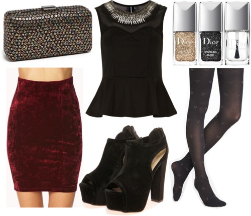 Fab Find: Forever 21 Velvet Skirt - New Year's Glam