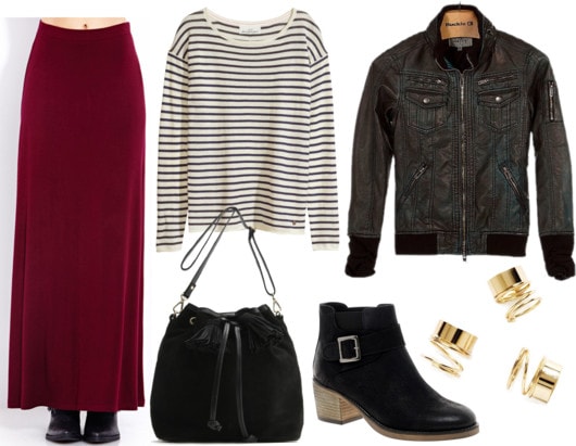 Fab Find: Forever 21 Maxi Skirt - Cozy Meets Edgy