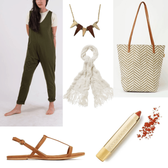 An outfit influenced by cacti from sustainable brands